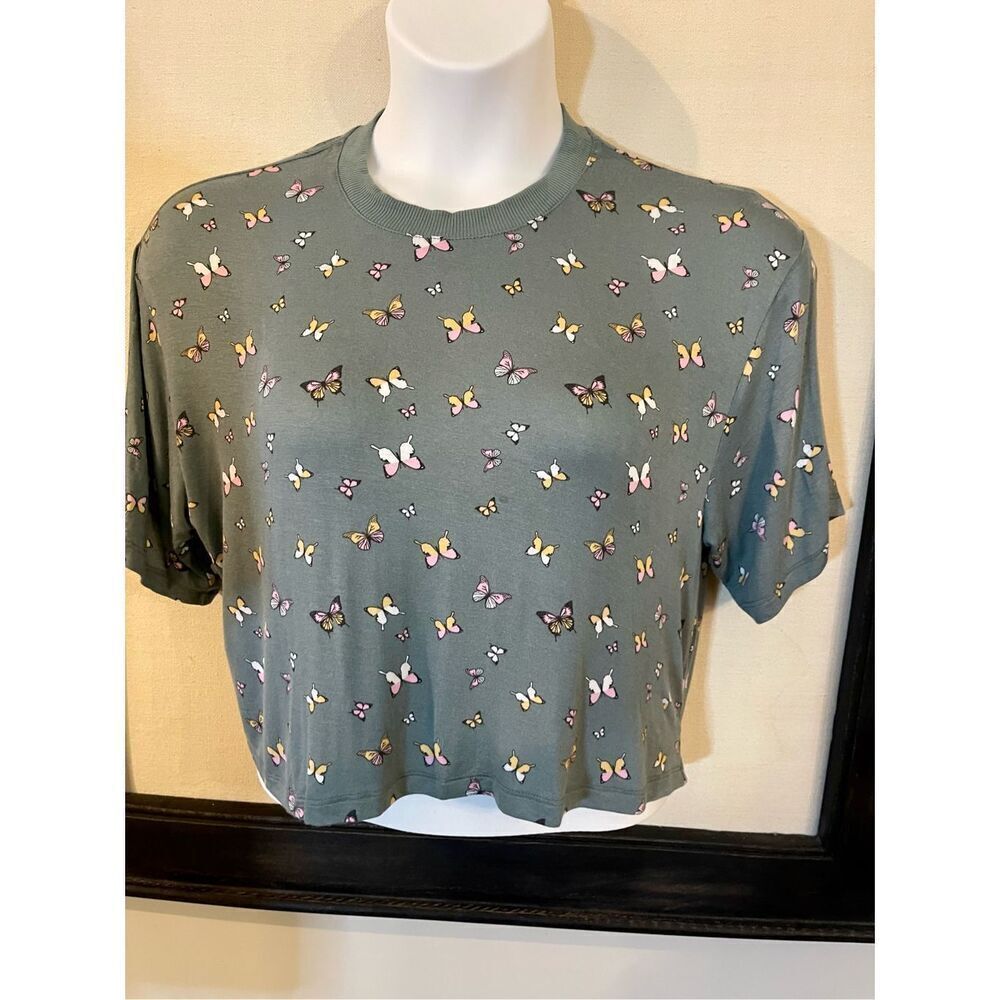 Self Esteem butterfly crop top - m- b3